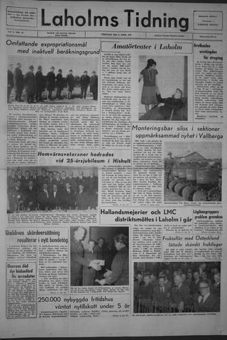 Förstasidan, Fredag 2 april 1965