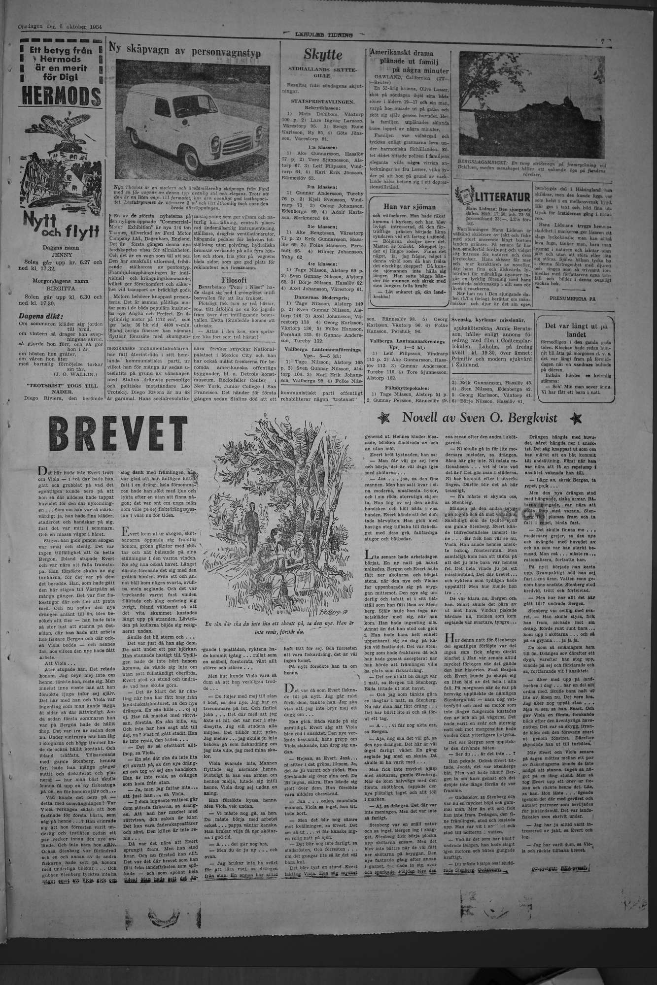 Laholms Tidning Onsdag 6 oktober 1954, sida 7