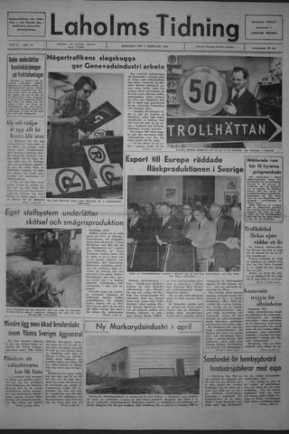 Förstasidan, Tisdag 8 februari 1966