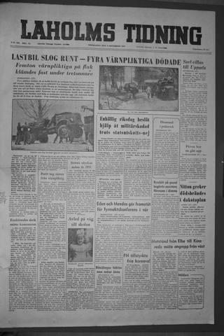 Förstasidan, Torsdag 9 december 1954