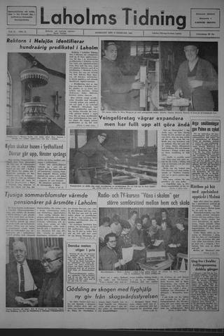 Förstasidan, Onsdag 9 februari 1966