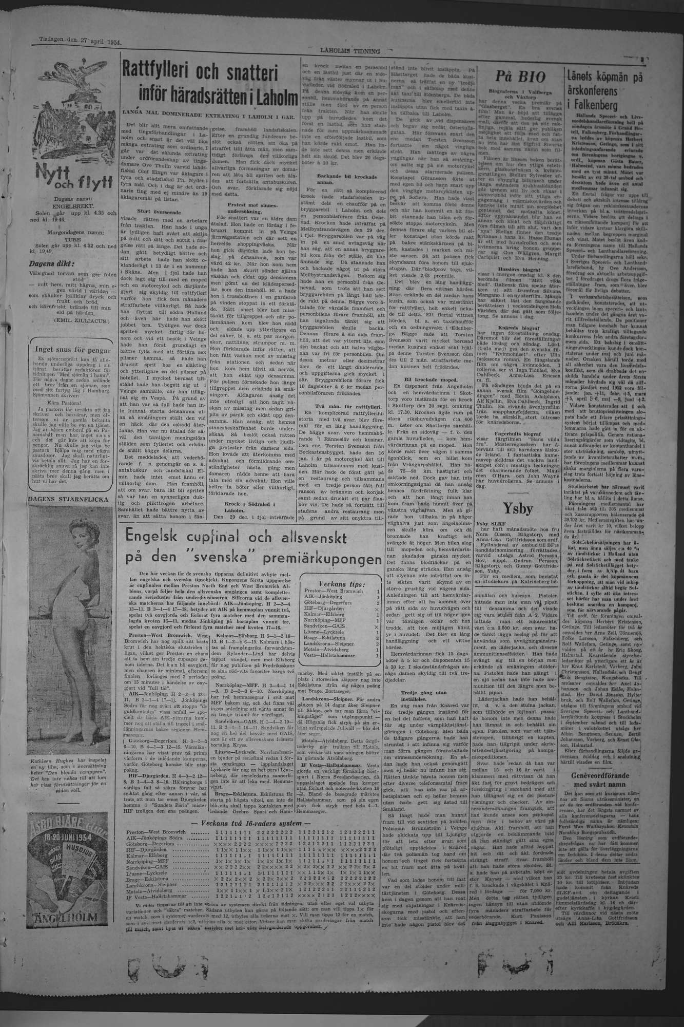 Laholms Tidning Tisdag 27 april 1954, sida 5
