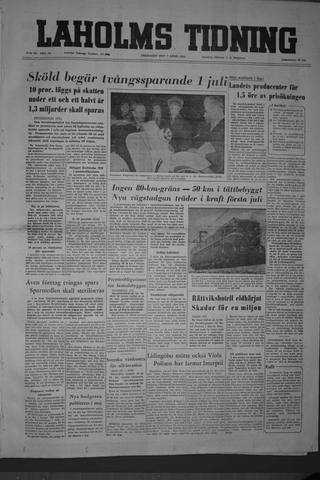 Förstasidan, Fredag 1 april 1955