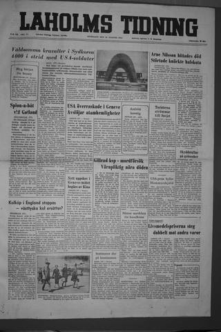Förstasidan, Onsdag 10 augusti 1955