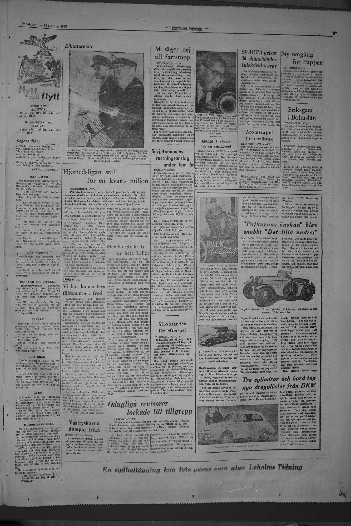 Laholms Tidning Torsdag 10 februari 1955, sida 7