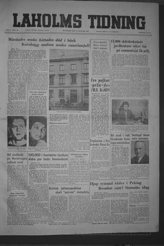 Förstasidan, Måndag 10 januari 1955