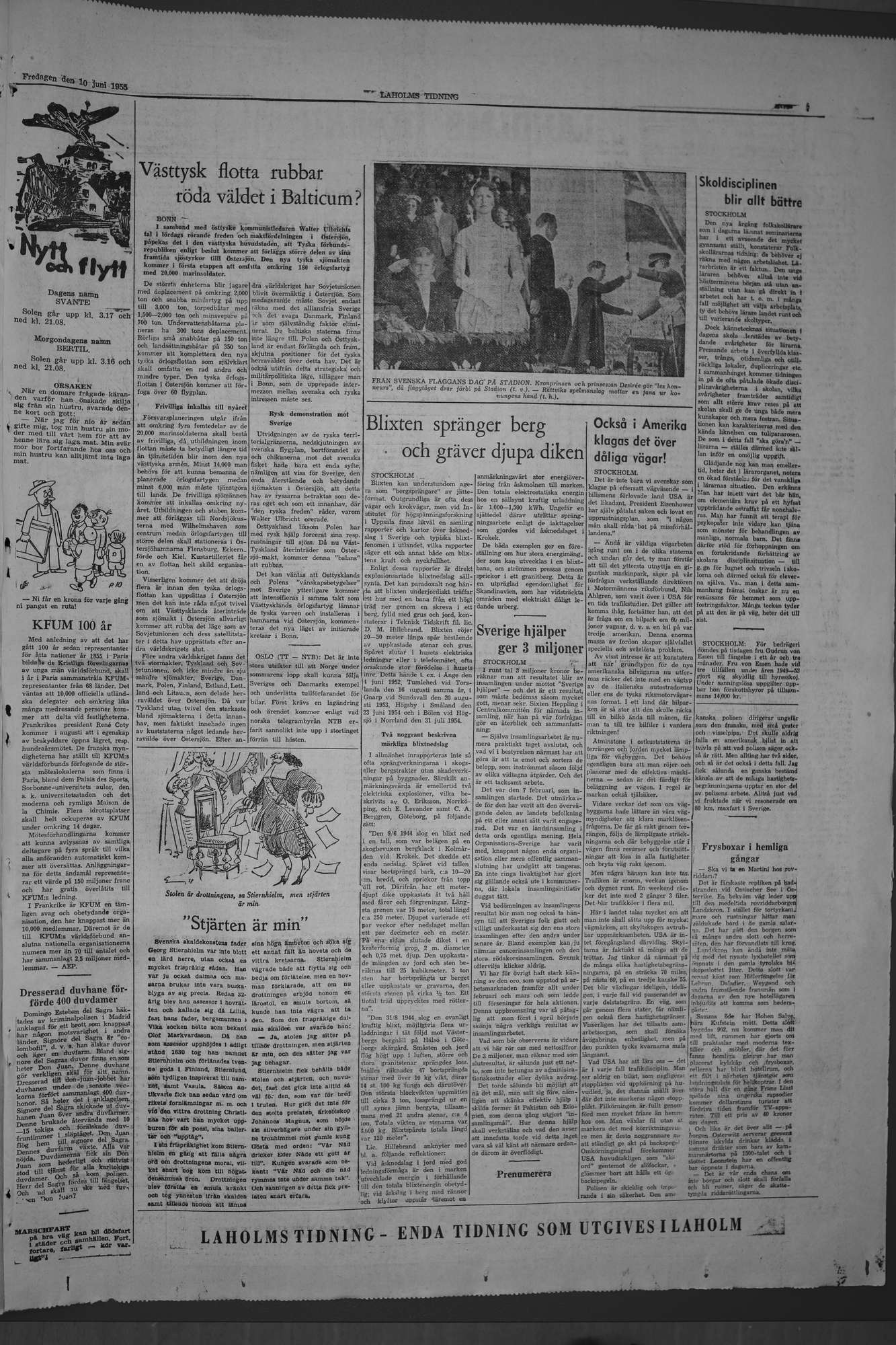 Laholms Tidning Fredag 10 juni 1955, sida 7