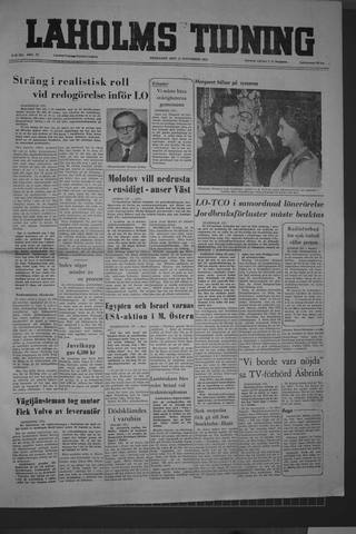 Förstasidan, Fredag 11 november 1955