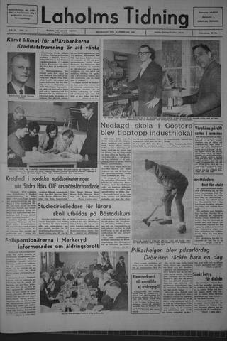 Förstasidan, Måndag 14 februari 1966