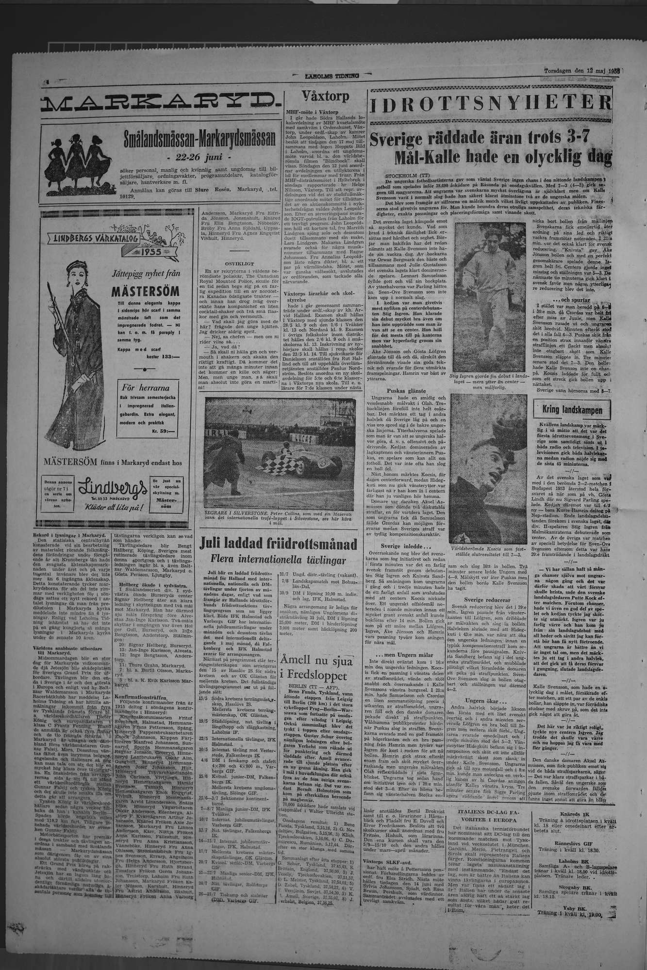 Laholms Tidning Torsdag 12 maj 1955, sida 4