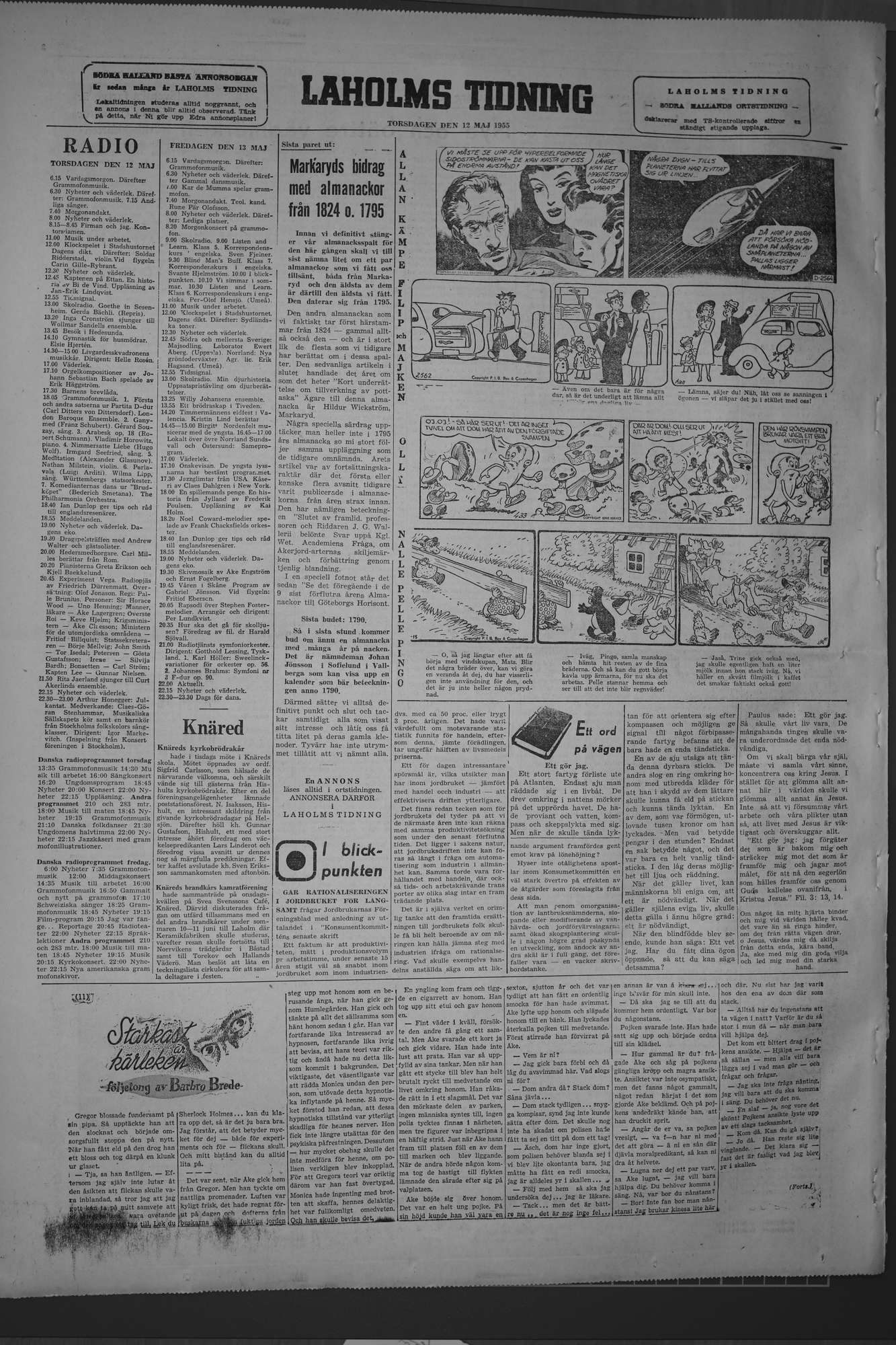 Laholms Tidning Torsdag 12 maj 1955, sida 6