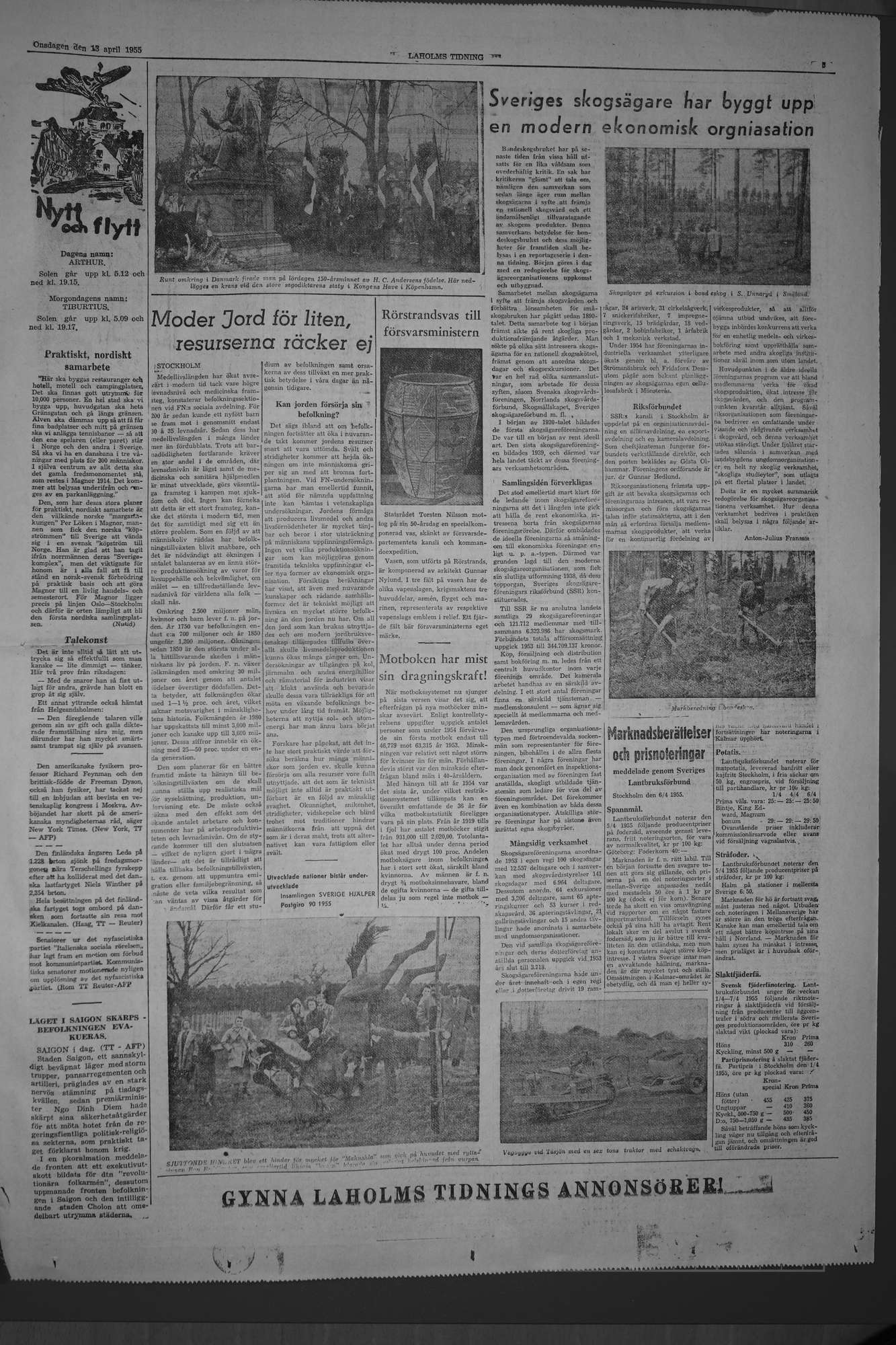 Laholms Tidning Onsdag 13 april 1955, sida 5