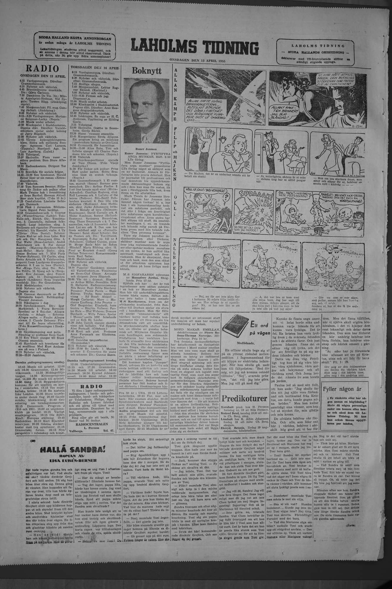 Laholms Tidning Onsdag 13 april 1955, sida 6