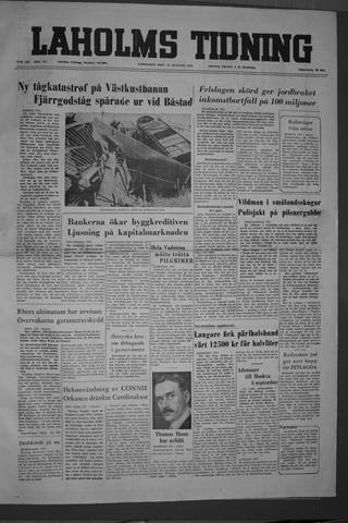 Förstasidan, Lördag 13 augusti 1955