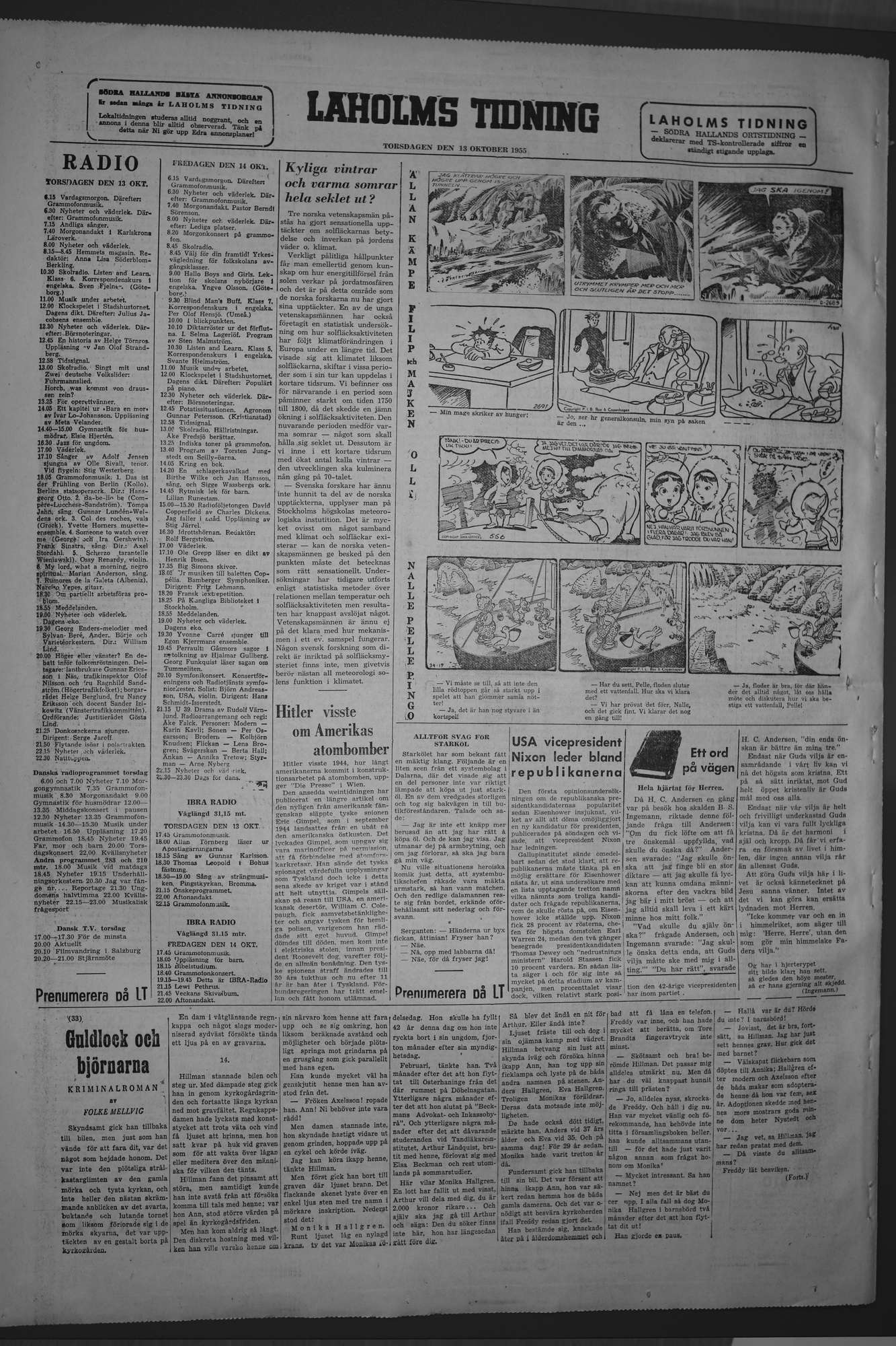 Laholms Tidning Torsdag 13 oktober 1955, sida 6