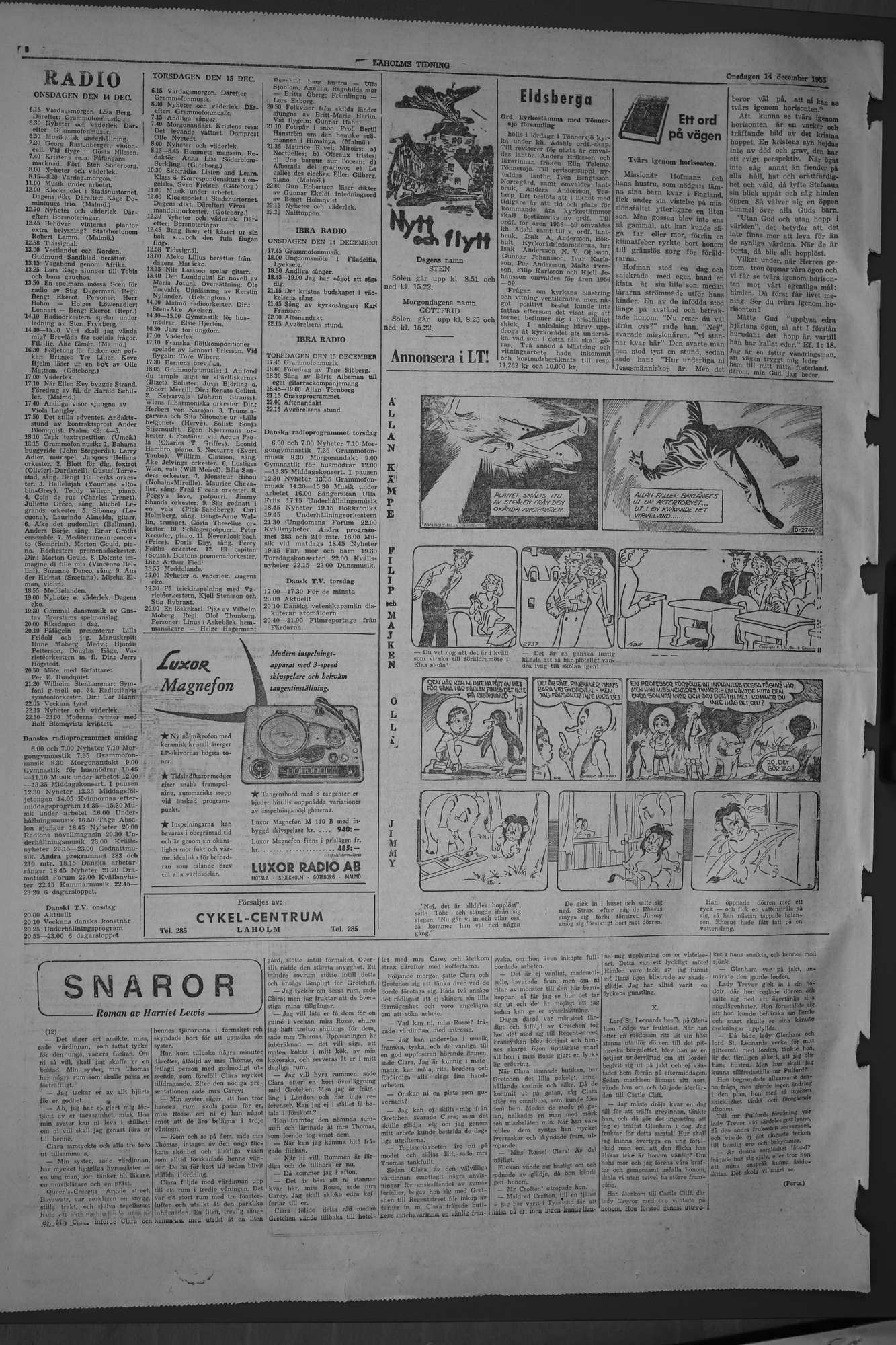 Laholms Tidning Onsdag 14 december 1955, sida 6