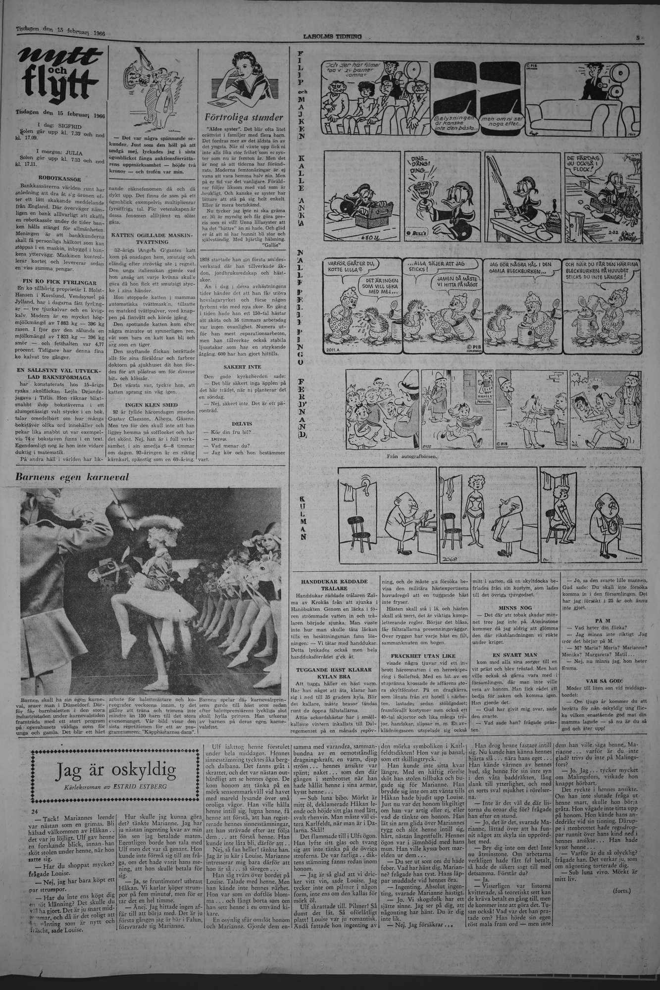 Laholms Tidning Tisdag 15 februari 1966, sida 5