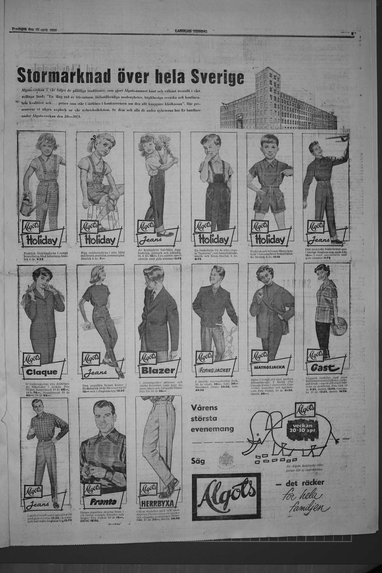 Laholms Tidning Tisdag 15 april 1952, sida 3
