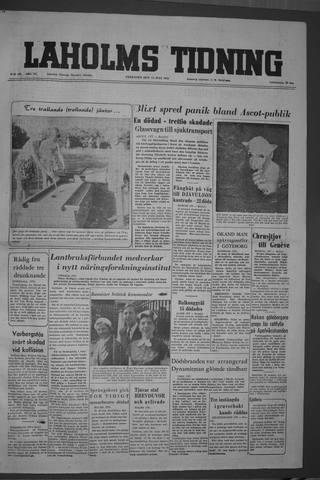 Förstasidan, Fredag 15 juli 1955
