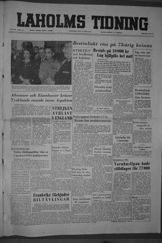 Förstasidan, Onsdag 15 juni 1955