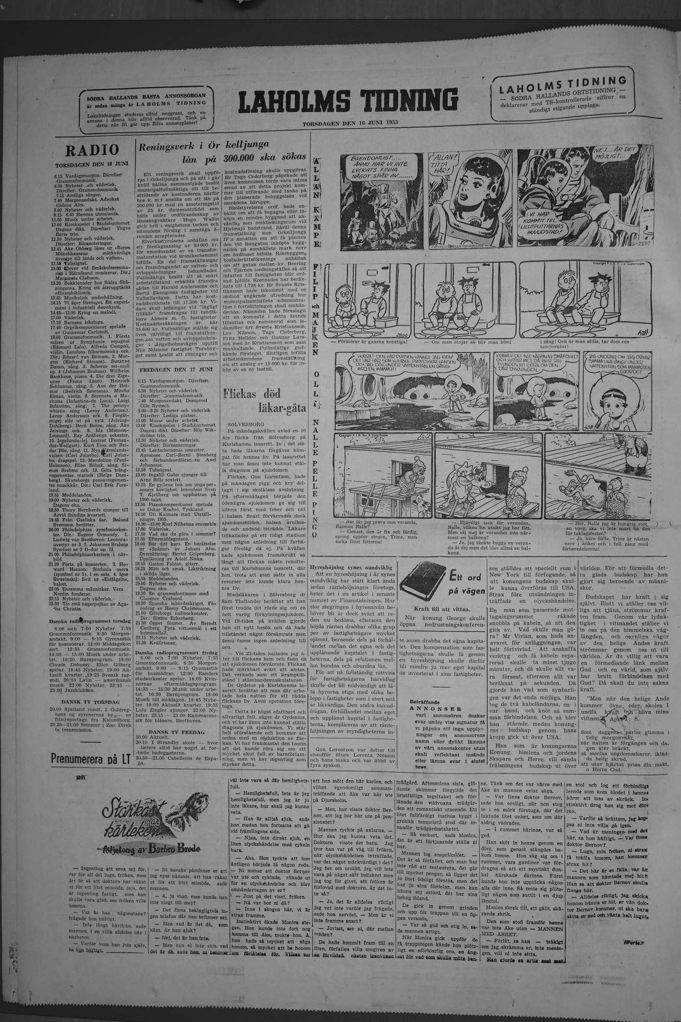 Laholms Tidning Torsdag 16 juni 1955, sida 6