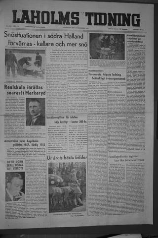 Förstasidan, Lördag 17 december 1955