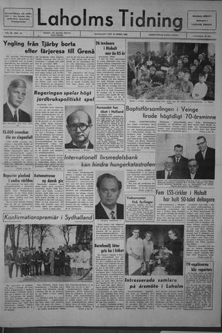 Förstasidan, Måndag 18 april 1966