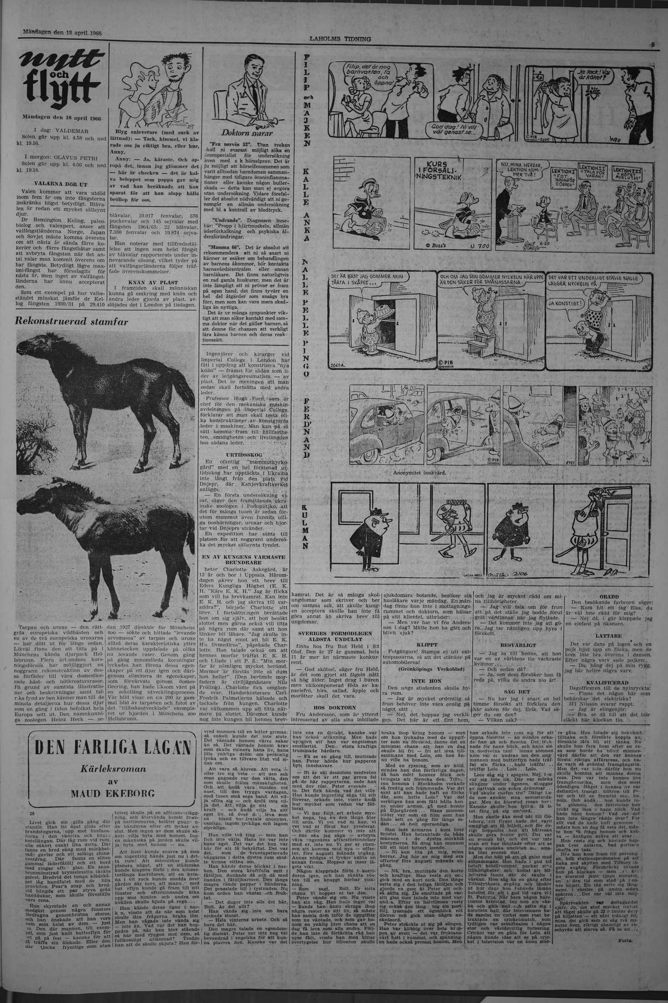 Laholms Tidning Måndag 18 april 1966, sida 5