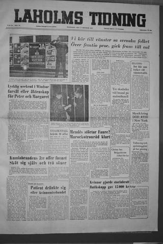 Förstasidan, Måndag 17 oktober 1955