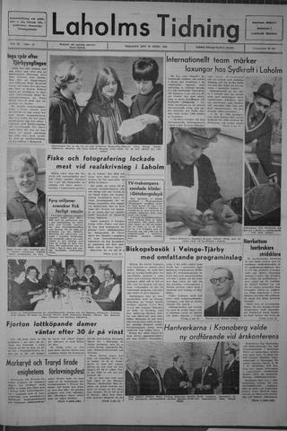 Förstasidan, Tisdag 19 april 1966