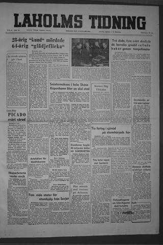 Förstasidan, Tisdag 18 januari 1955