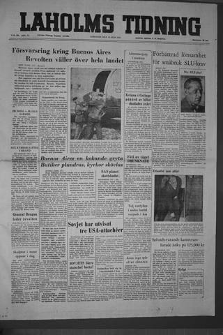 Förstasidan, Lördag 18 juni 1955