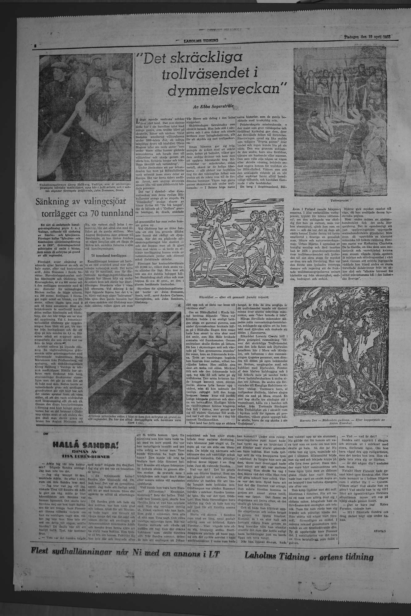 Laholms Tidning Tisdag 19 april 1955, sida 6