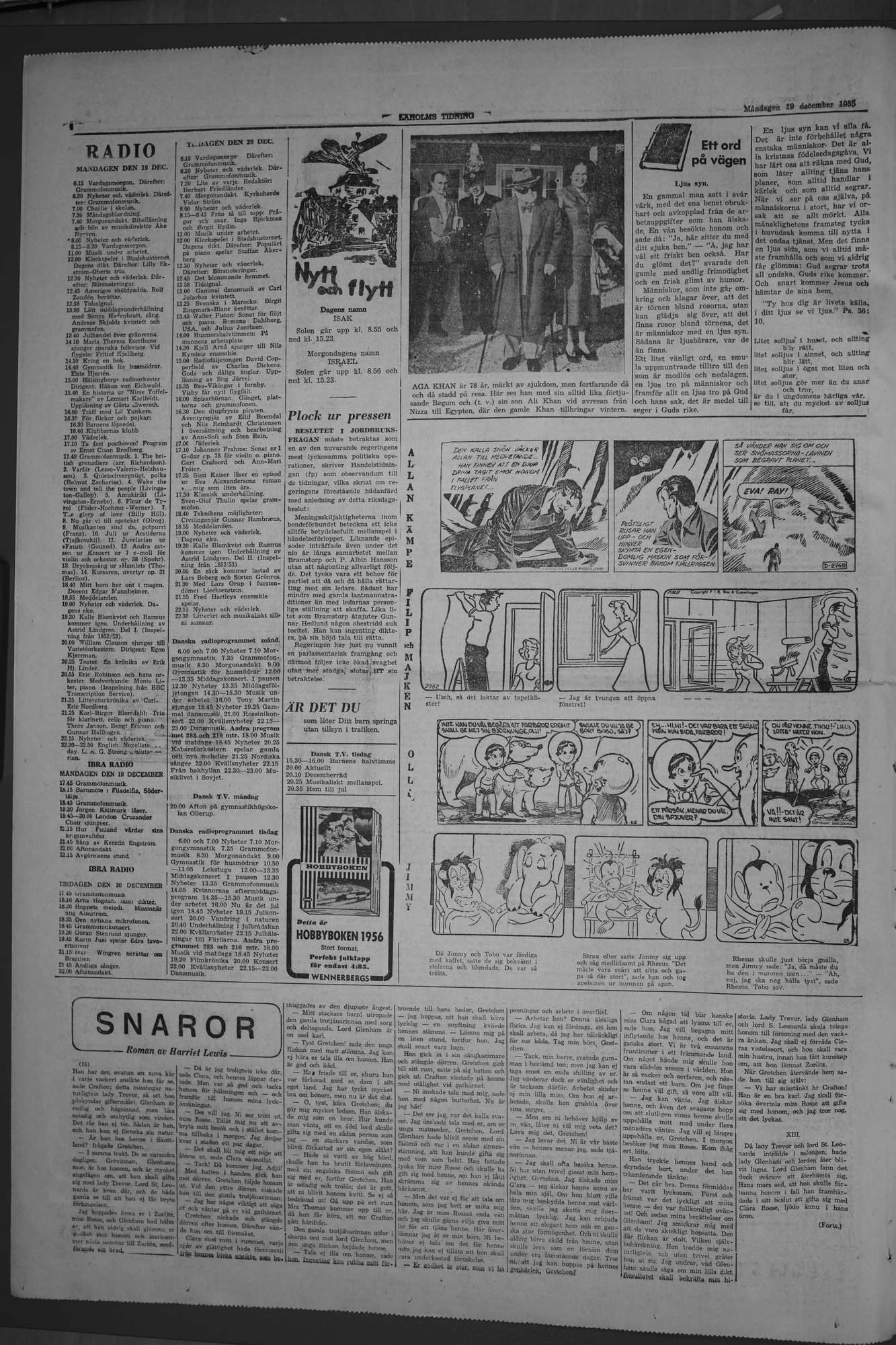 Laholms Tidning Måndag 19 december 1955, sida 6