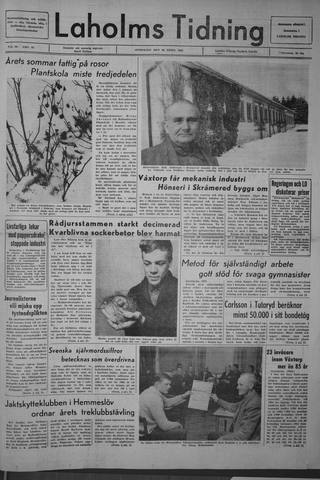 Förstasidan, Onsdag 20 april 1966