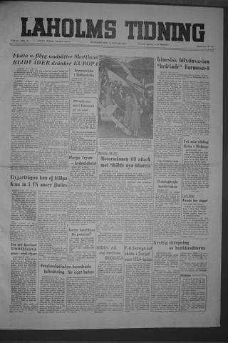 Förstasidan, Onsdag 19 januari 1955