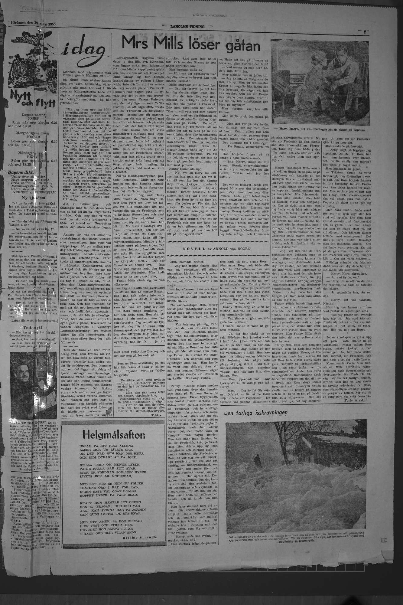 Laholms Tidning Lördag 19 mars 1955, sida 7