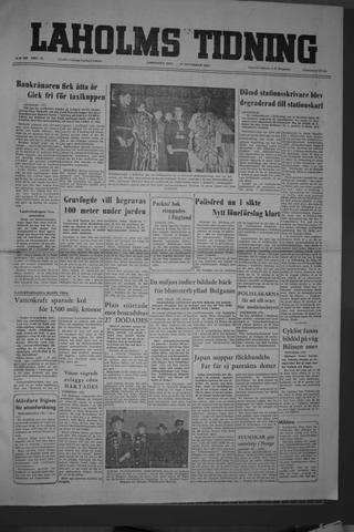 Förstasidan, Lördag 19 november 1955
