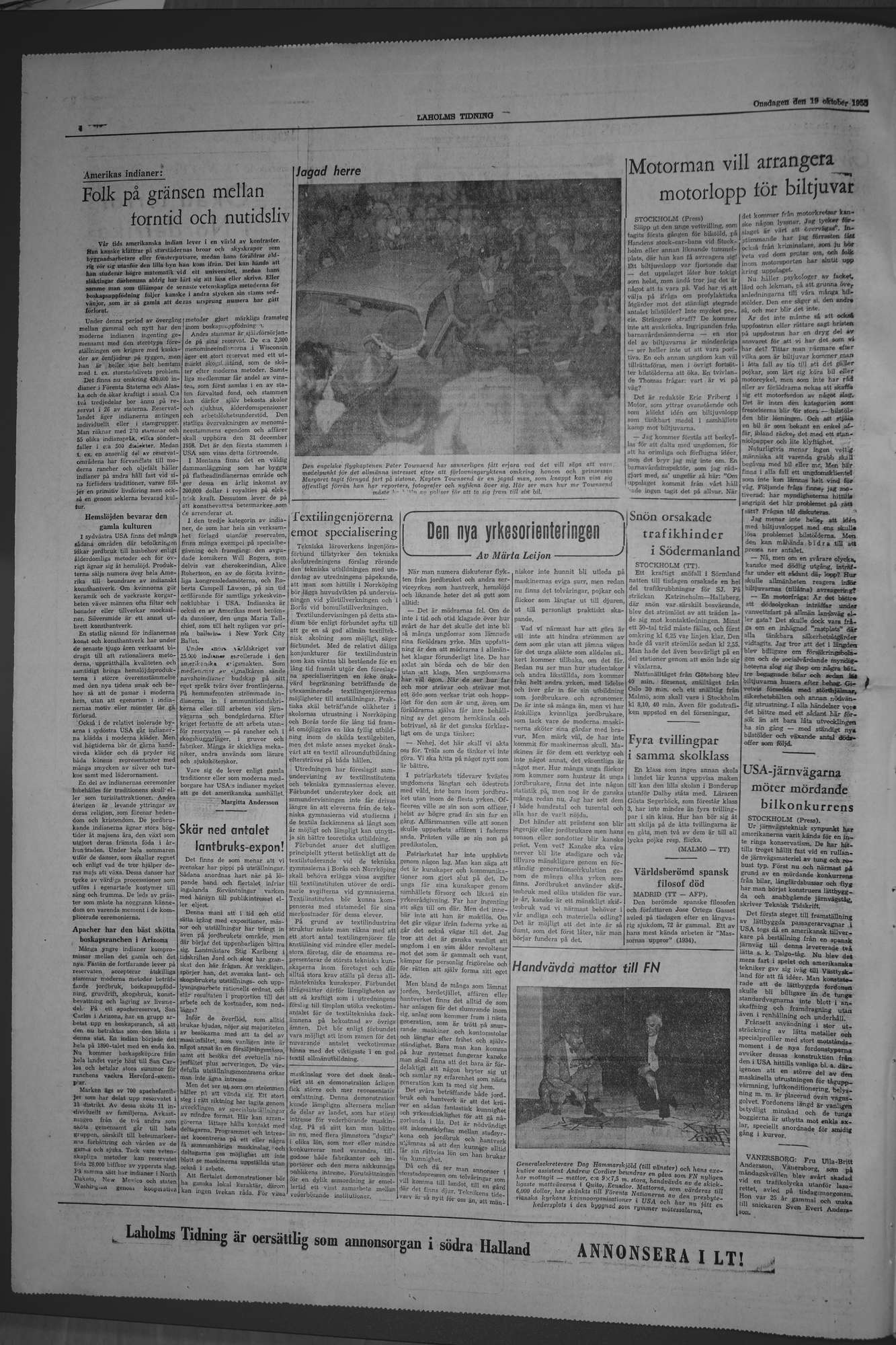 Laholms Tidning Onsdag 19 oktober 1955, sida 4