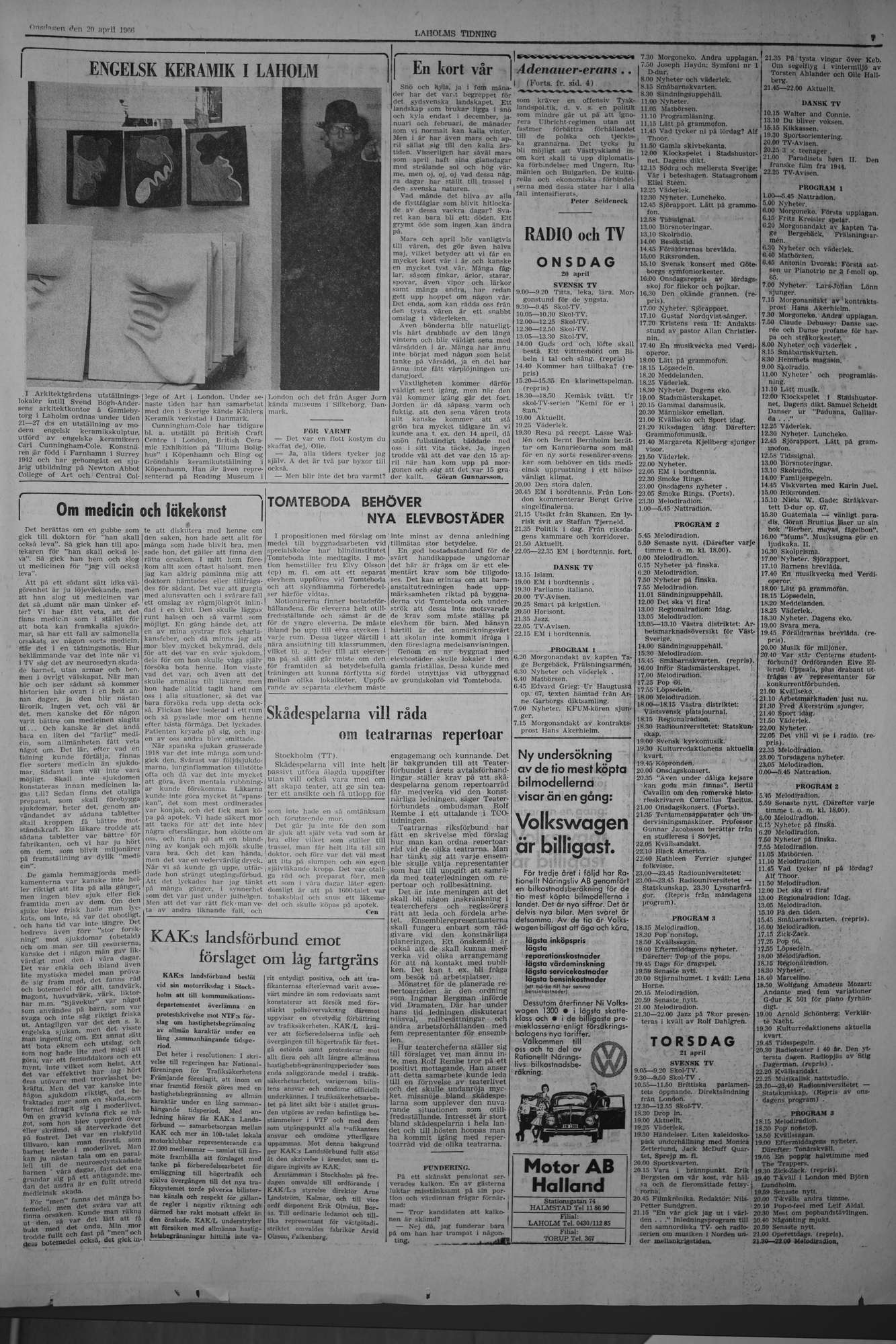 Laholms Tidning Onsdag 20 april 1966, sida 7