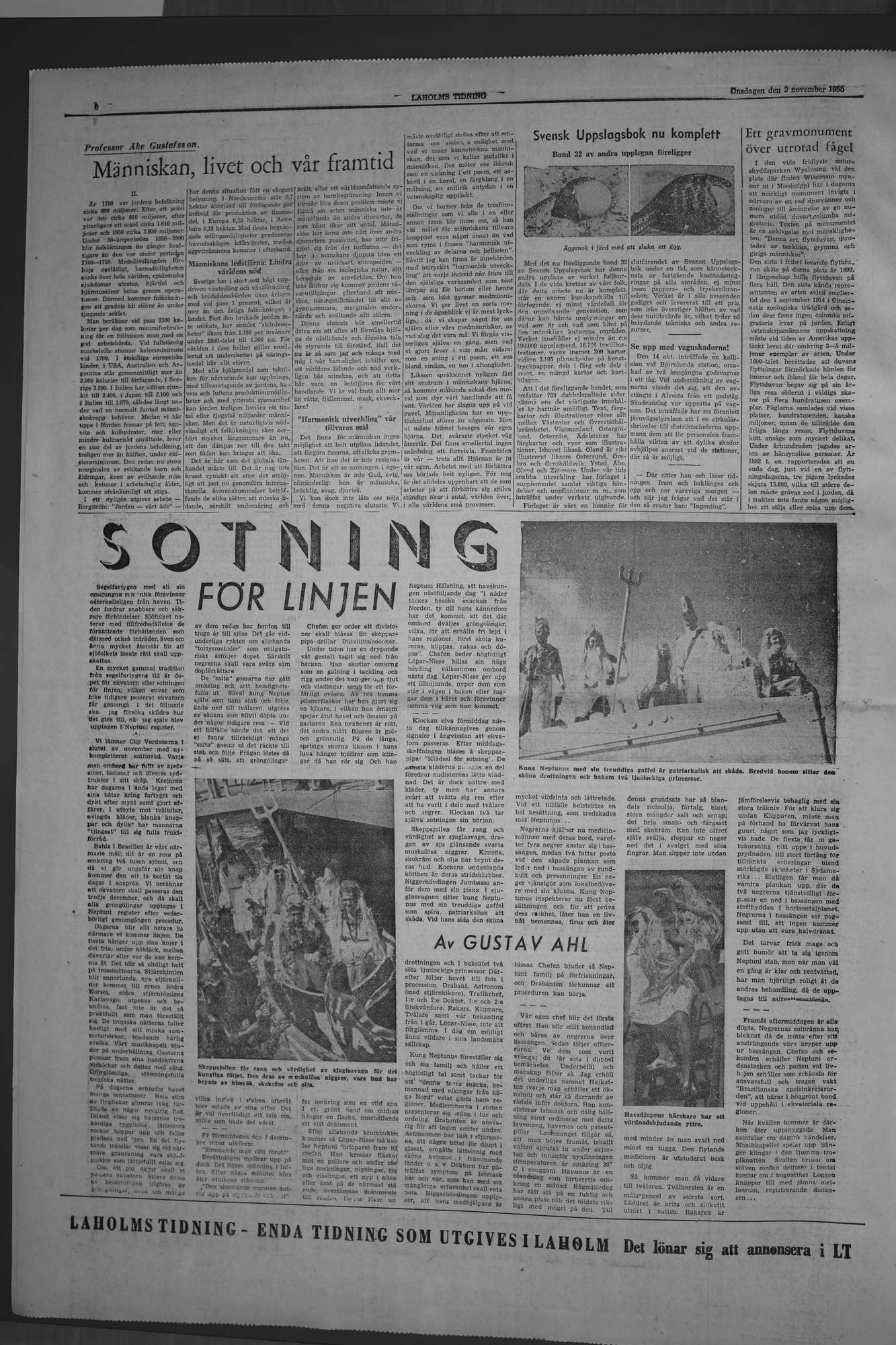Laholms Tidning Onsdag 2 november 1955, sida 6