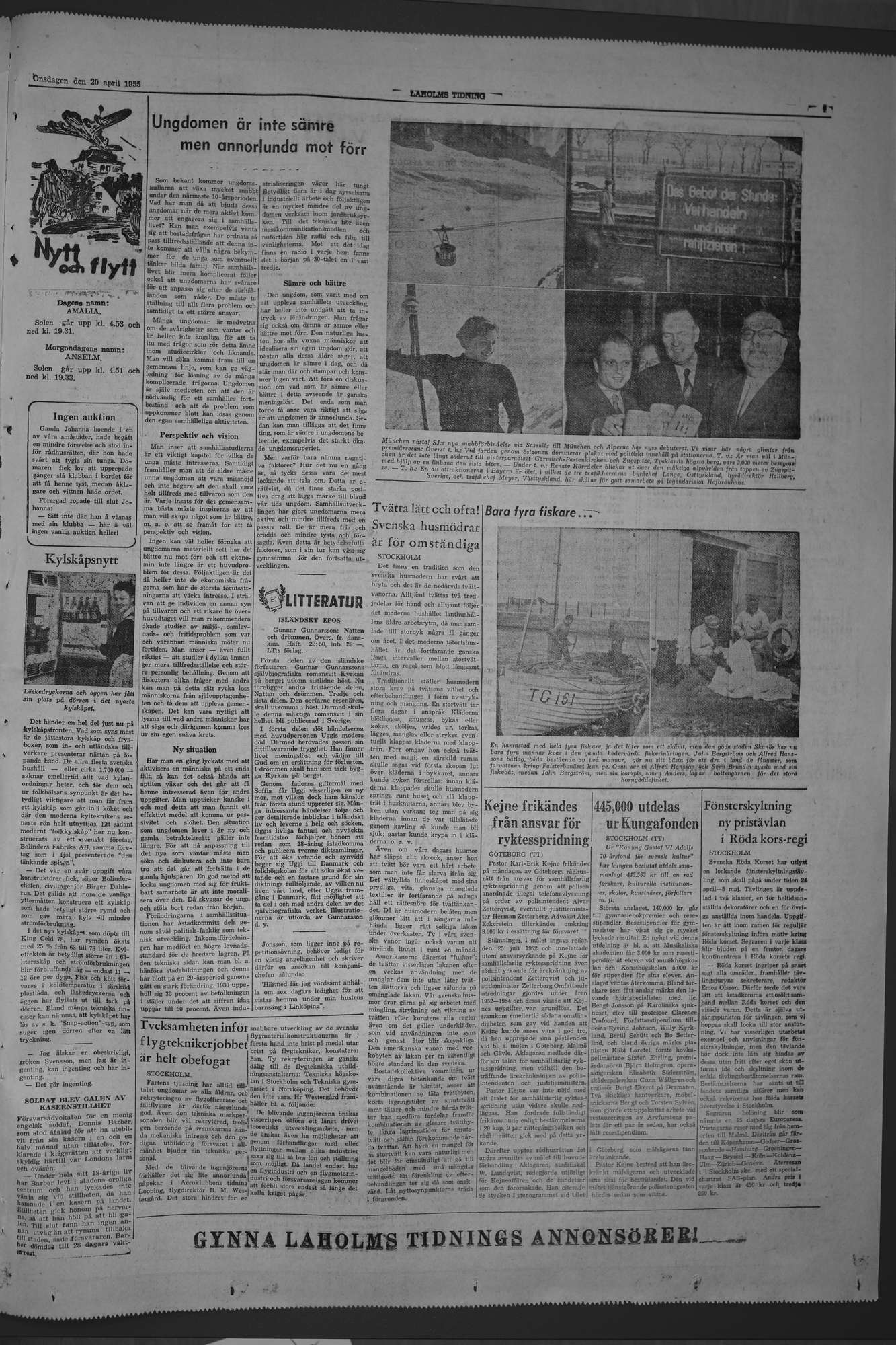 Laholms Tidning Onsdag 20 april 1955, sida 7