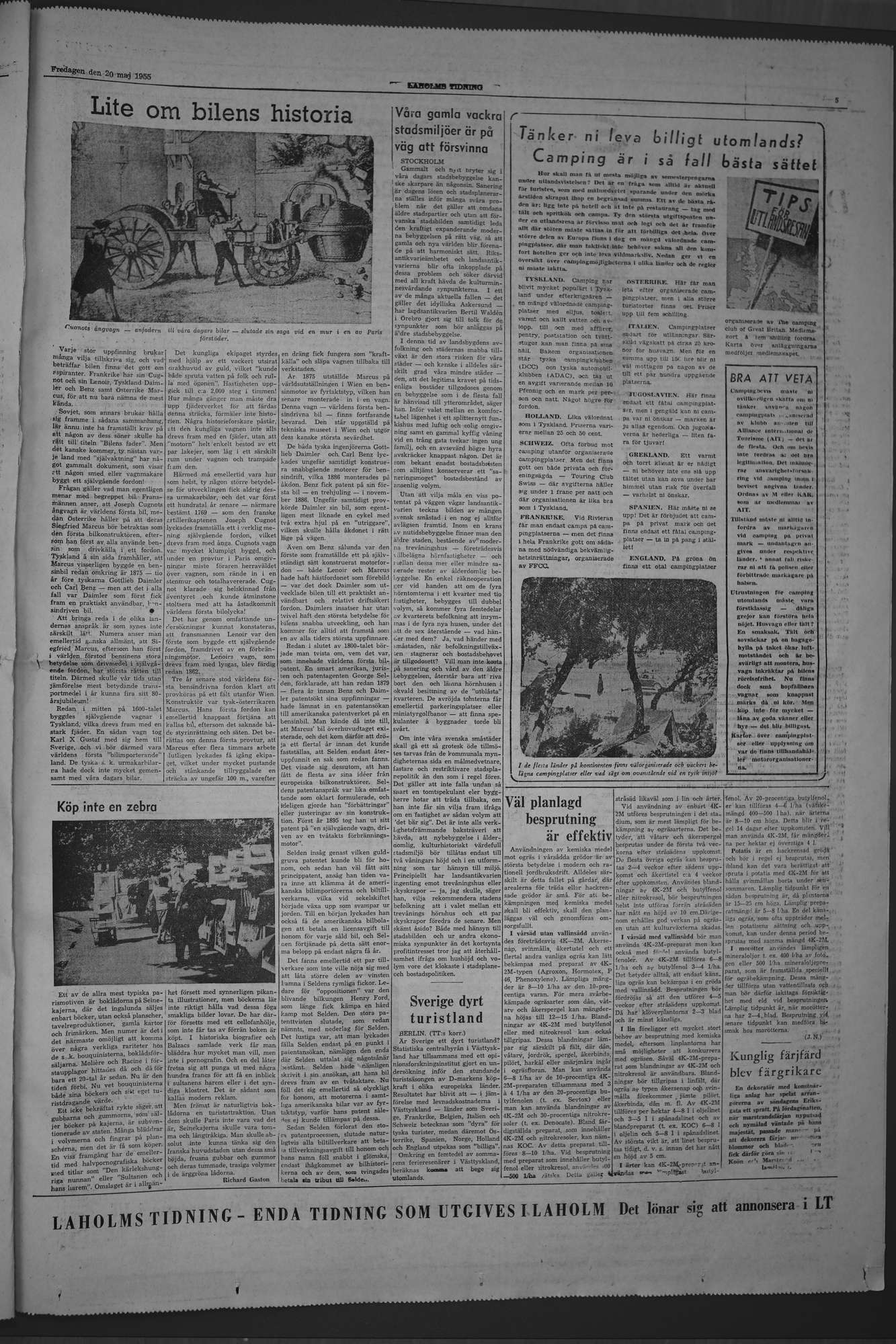 Laholms Tidning Fredag 20 maj 1955, sida 5