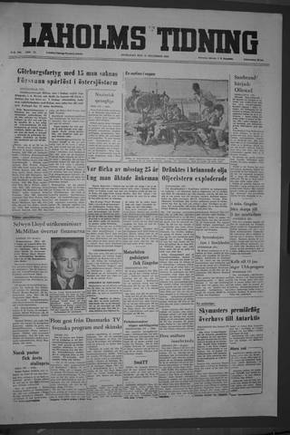 Förstasidan, Onsdag 21 december 1955