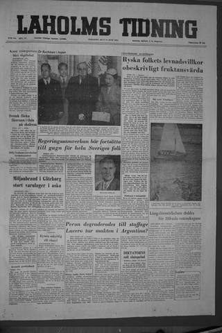 Förstasidan, Tisdag 21 juni 1955