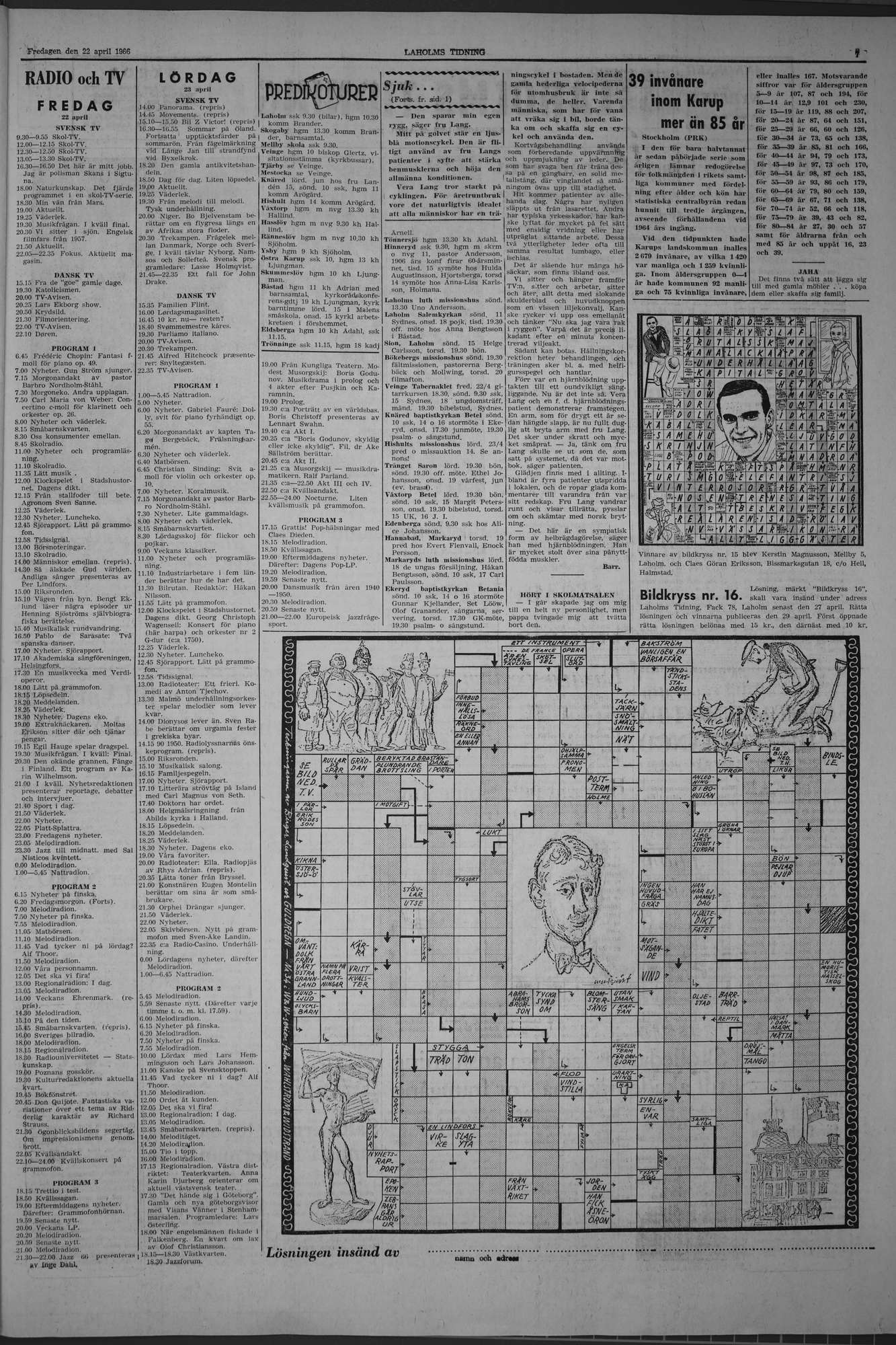 Laholms Tidning Fredag 22 april 1966, sida 7
