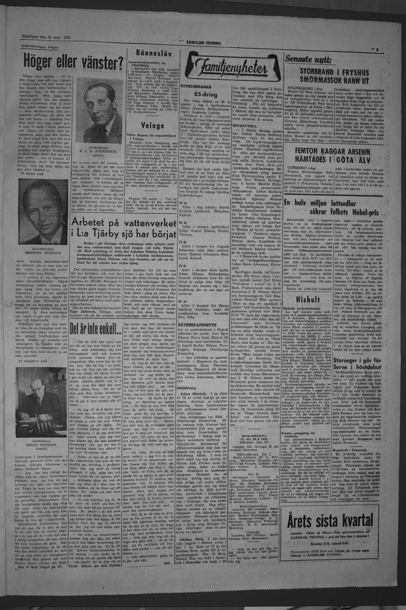 Laholms Tidning Onsdag 21 september 1955, sida 3