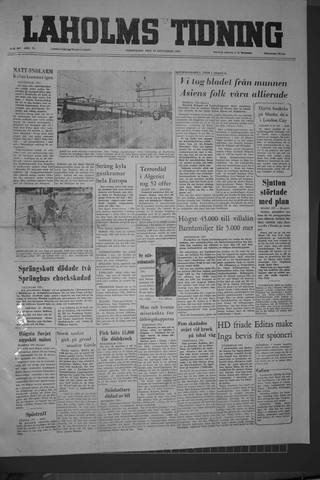 Förstasidan, Torsdag 22 december 1955