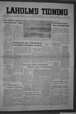 Förstasidan, Lördag 22 oktober 1955