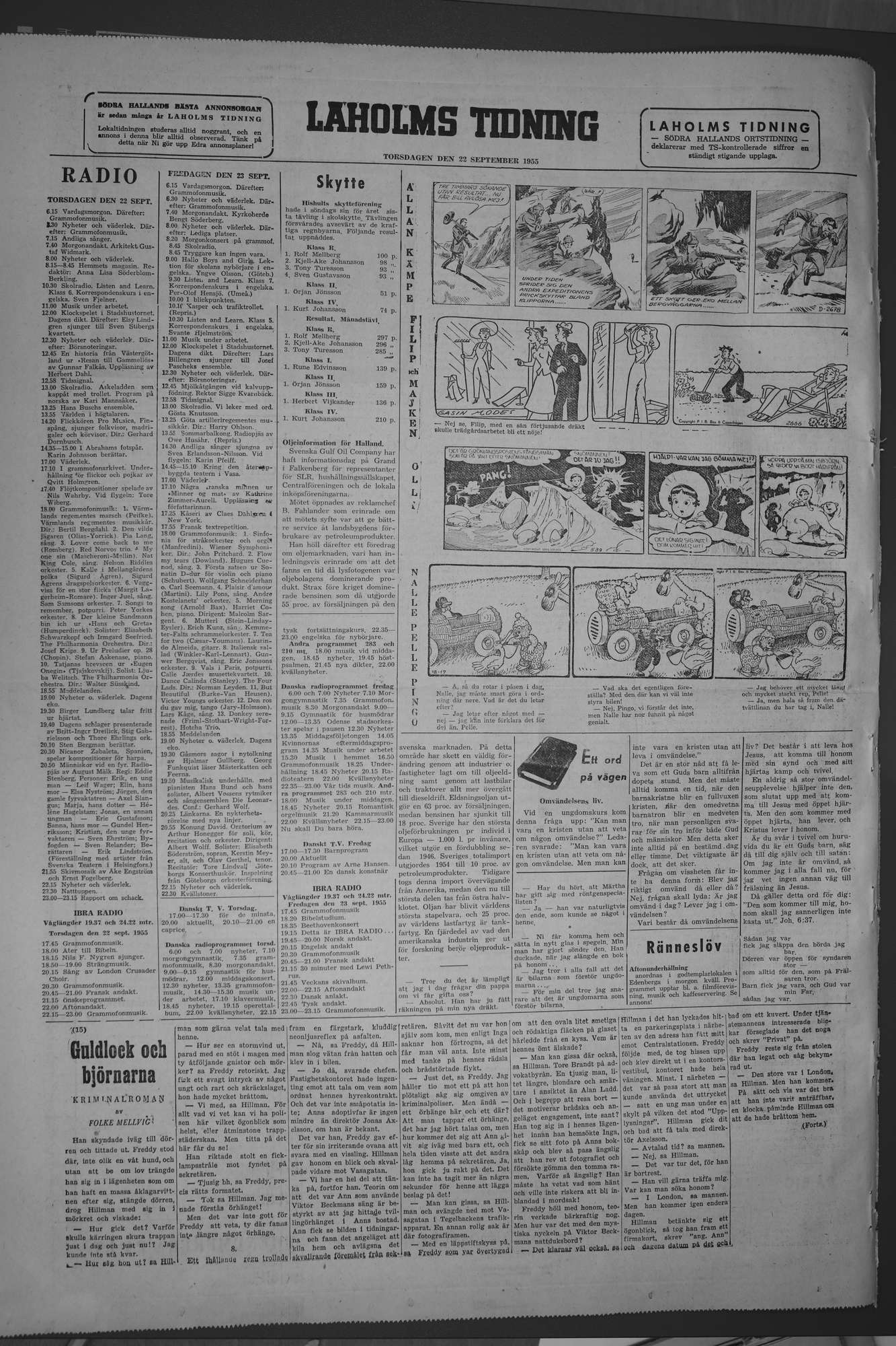 Laholms Tidning Torsdag 22 september 1955, sida 8